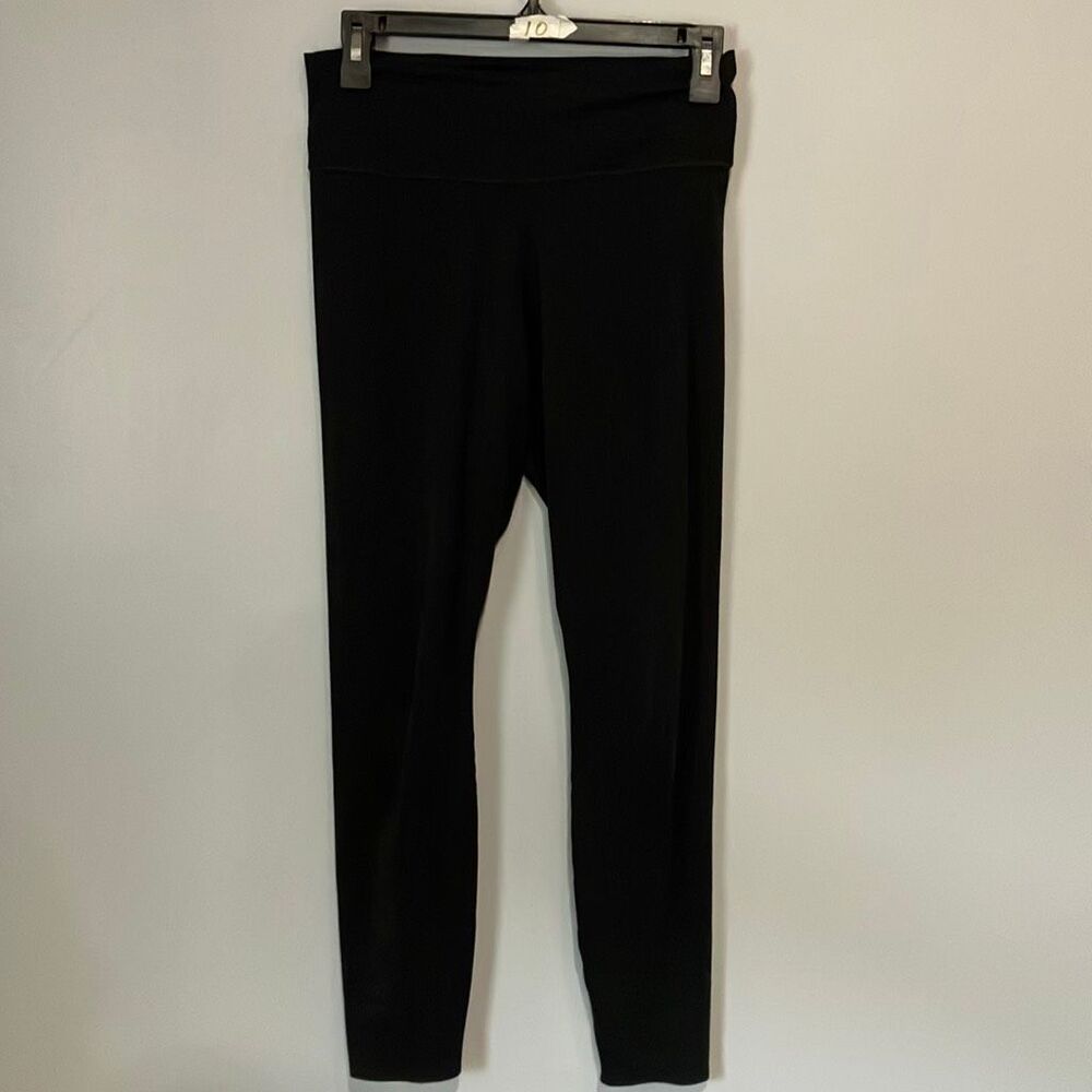 Nike High rise active black medium 7/8 leggings casual workout lounge #786
